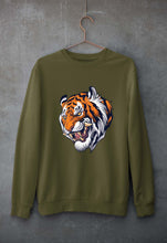 Load image into Gallery viewer, Tiger Unisex Sweatshirt for Men/Women-Olive Green-Ektarfa.online
