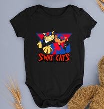 Load image into Gallery viewer, Swat Kats Kids Romper For Baby Boy/Girl-0-5 Months(18 Inches)-Black-Ektarfa.online
