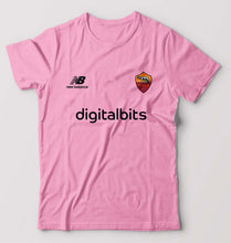 Load image into Gallery viewer, A.S. Roma 2021-22 T-Shirt for Men-Light Baby Pink-Ektarfa.online

