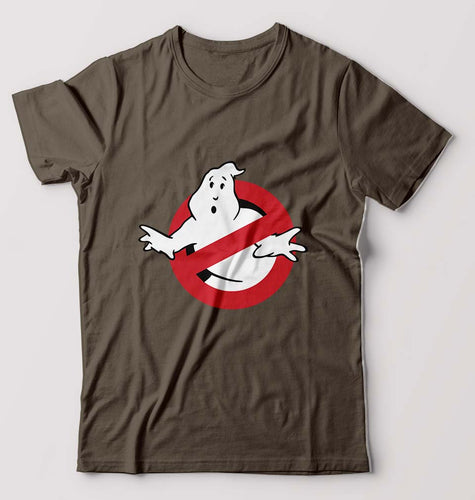 Ghostbusters T-Shirt for Men-S(38 Inches)-Olive Green-Ektarfa.online