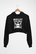 Load image into Gallery viewer, Bullet Club Crop HOODIE FOR WOMEN-Black-Ektarfa.online
