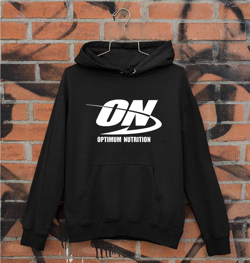 optimum nutrition (ON) Unisex Hoodie for Men/Women-Black-Ektarfa.online