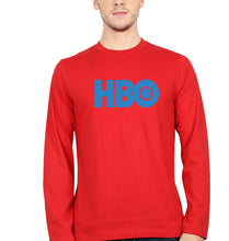 Load image into Gallery viewer, HBO Full Sleeves T-Shirt for Men-S(38 Inches)-Red-Ektarfa.online
