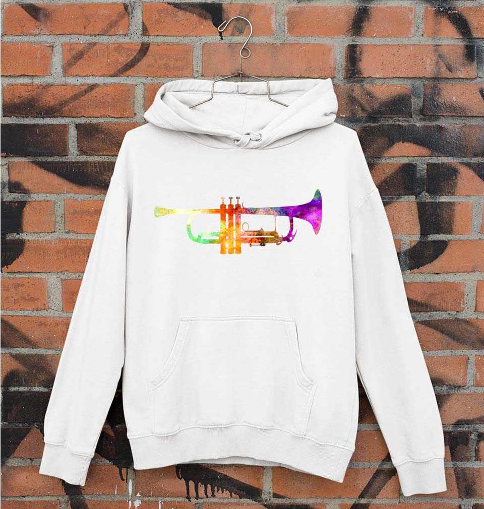 Trumpet Unisex Hoodie for Men/Women-White-Ektarfa.online
