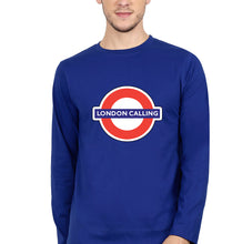 Load image into Gallery viewer, London Calling Full Sleeves T-Shirt for Men-Royal blue-Ektarfa.online
