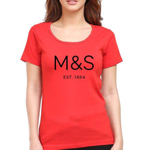 Load image into Gallery viewer, M&amp;S T-Shirt for Women-XS(32 Inches)-Red-Ektarfa.online
