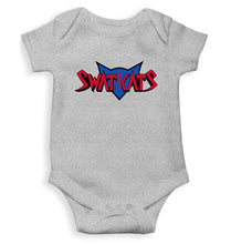 Load image into Gallery viewer, Swat Kats Logo Kids Romper For Baby Boy/Girl-0-5 Months(18 Inches)-Grey-Ektarfa.online
