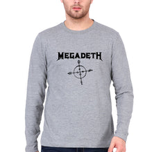 Load image into Gallery viewer, Megadeth Full Sleeves T-Shirt for Men-S(38 Inches)-Grey Melange-Ektarfa.online

