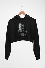 Load image into Gallery viewer, Kurt Cobain Crop HOODIE FOR WOMEN-Black-Ektarfa.online
