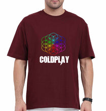 Load image into Gallery viewer, Coldplay Oversized T-Shirt for Men-Maroon-Ektarfa.online
