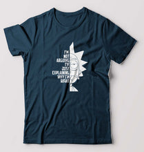Load image into Gallery viewer, Rick and Morty T-Shirt for Men-Petrol Blue-Ektarfa.online
