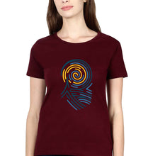 Load image into Gallery viewer, Vincent van Gogh T-Shirt for Women-Maroon-Ektarfa.online

