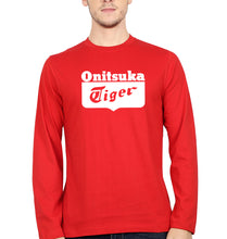 Load image into Gallery viewer, Onitsuka Tiger Full Sleeves T-Shirt for Men-Red-Ektarfa.online

