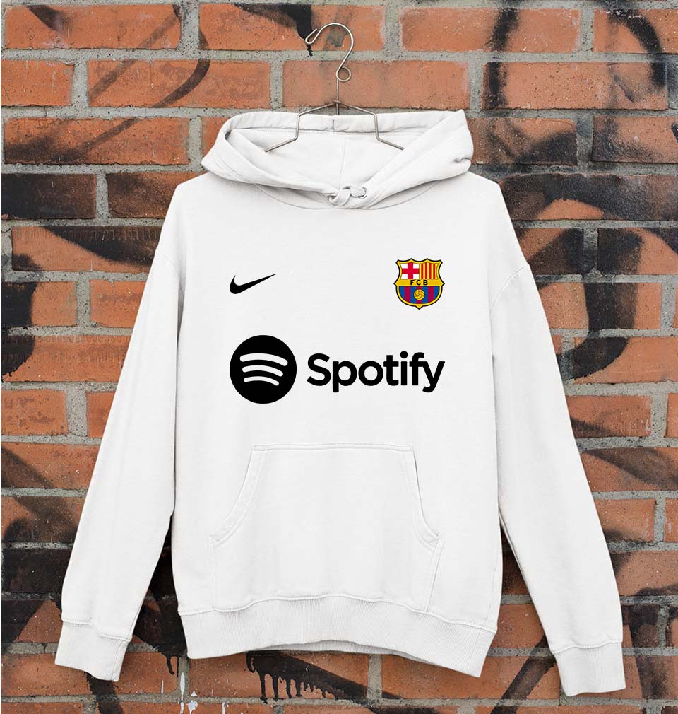 Barcelona 2022-23 Unisex Hoodie for Men/Women-White-Ektarfa.online