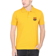Load image into Gallery viewer, Barcelona LOGO Polo T-Shirt for Men-S(38 Inches)-Yellow-Ektarfa.co.in
