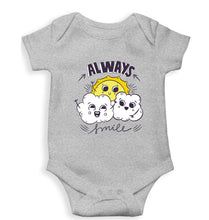 Load image into Gallery viewer, Always Smile Kids Romper For Baby Boy/Girl-0-5 Months(18 Inches)-Grey-Ektarfa.online
