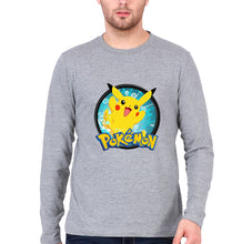 Load image into Gallery viewer, Pokémon Full Sleeves T-Shirt for Men-Grey Melange-Ektarfa.online

