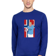 Load image into Gallery viewer, Erling Haaland Full Sleeves T-Shirt for Men-Royal Blue-Ektarfa.online
