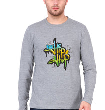 Load image into Gallery viewer, Hip Hop Full Sleeves T-Shirt for Men-Grey Melange-Ektarfa.online
