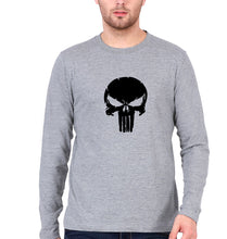 Load image into Gallery viewer, Punisher Full Sleeves T-Shirt for Men-Grey-Ektarfa.online
