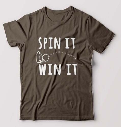 Table Tennie (TT) T-Shirt for Men-Olive Green-Ektarfa.online