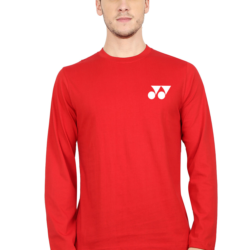 Yonex Full Sleeves T-Shirt for Men-Red-Ektarfa.online