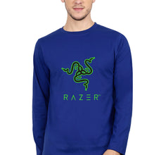 Load image into Gallery viewer, Razer Full Sleeves T-Shirt for Men-Royal Blue-Ektarfa.online
