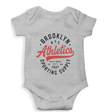 Load image into Gallery viewer, Varsity Brooklyn NYC Kids Romper For Baby Boy/Girl-Grey-Ektarfa.online
