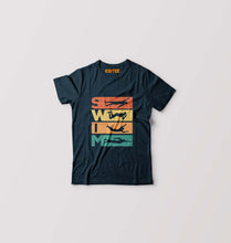 Load image into Gallery viewer, Swimming Kids T-Shirt for Boy/Girl-Petrol Blue-Ektarfa.online

