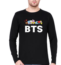 Load image into Gallery viewer, BTS Full Sleeves T-Shirt for Men-Black-Ektarfa.online
