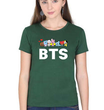 Load image into Gallery viewer, BTS T-Shirt for Women-Dark Green-Ektarfa.online
