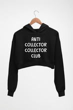 Load image into Gallery viewer, anti collector collector club Crop HOODIE FOR WOMEN-Black-Ektarfa.online
