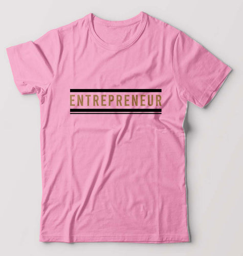 Entrepreneur T-Shirt for Men-Light Baby Pink-Ektarfa.online