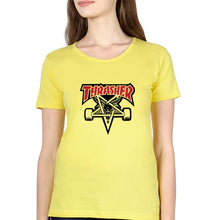 Load image into Gallery viewer, Thrasher T-Shirt for Women-XS(32 Inches)-Yellow-Ektarfa.online
