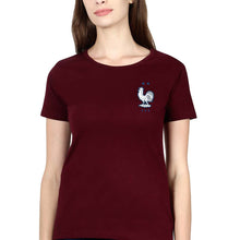 Load image into Gallery viewer, France Football T-Shirt for Women-Maroon-Ektarfa.online
