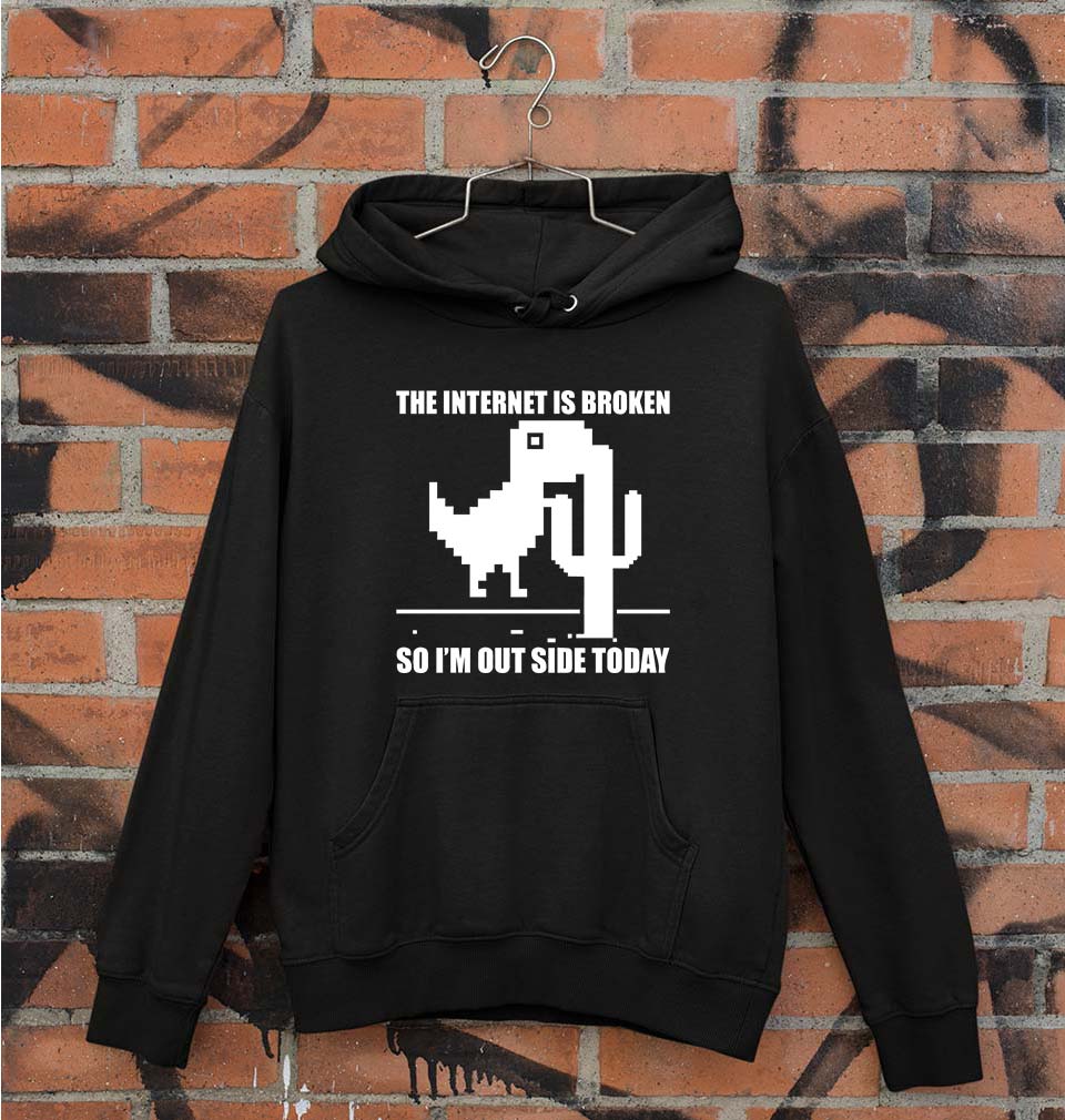 Internet Unisex Hoodie for Men/Women-Black-Ektarfa.online