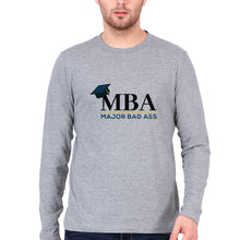 Load image into Gallery viewer, MBA Full Sleeves T-Shirt for Men-Grey Melange-Ektarfa.online
