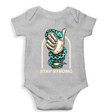 Load image into Gallery viewer, Stay Strong Kids Romper For Baby Boy/Girl-0-5 Months(18 Inches)-Grey-Ektarfa.online
