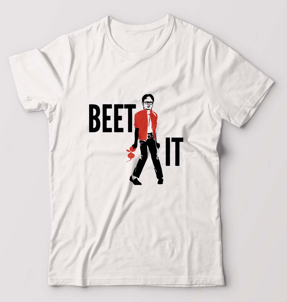 Dwight Schrute T-Shirt for Men-White-Ektarfa.online