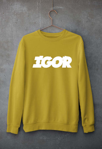 Igor Unisex Sweatshirt for Men/Women-Mustard Yellow-Ektarfa.online