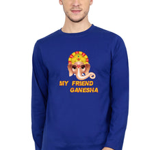 Load image into Gallery viewer, Ganpati JI(Ganesh) Full Sleeves T-Shirt for Men-Royal Blue-Ektarfa.online

