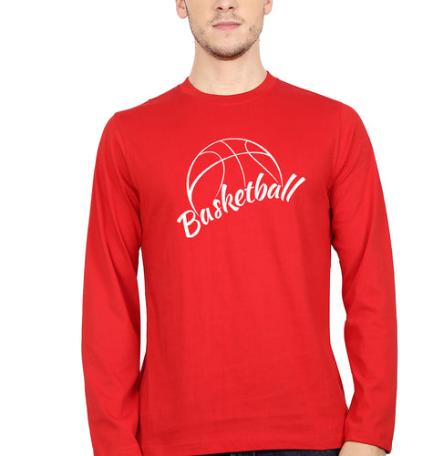 NBA Basketball Full Sleeves T-Shirt for Men-Red-Ektarfa.online