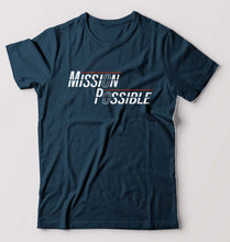 Load image into Gallery viewer, Mission Possible T-Shirt for Men-Petrol Blue-Ektarfa.online

