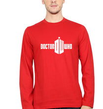 Load image into Gallery viewer, Doctor Who Full Sleeves T-Shirt for Men-S(38 Inches)-Red-Ektarfa.online
