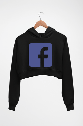 Facebook Crop HOODIE FOR WOMEN-Black-Ektarfa.online