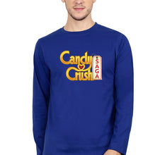 Load image into Gallery viewer, Candy Crush Full Sleeves T-Shirt for Men-S(38 Inches)-Royal Blue-Ektarfa.online
