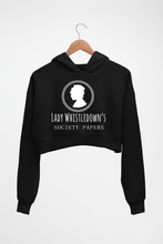 Load image into Gallery viewer, Bridgerton Crop HOODIE FOR WOMEN-Black-Ektarfa.online
