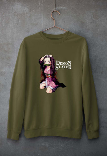 Demon Slayer Unisex Sweatshirt for Men/Women-Olive Green-Ektarfa.online