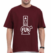 Load image into Gallery viewer, Bong Oversized T-Shirt for Men-Maroon-Ektarfa.online
