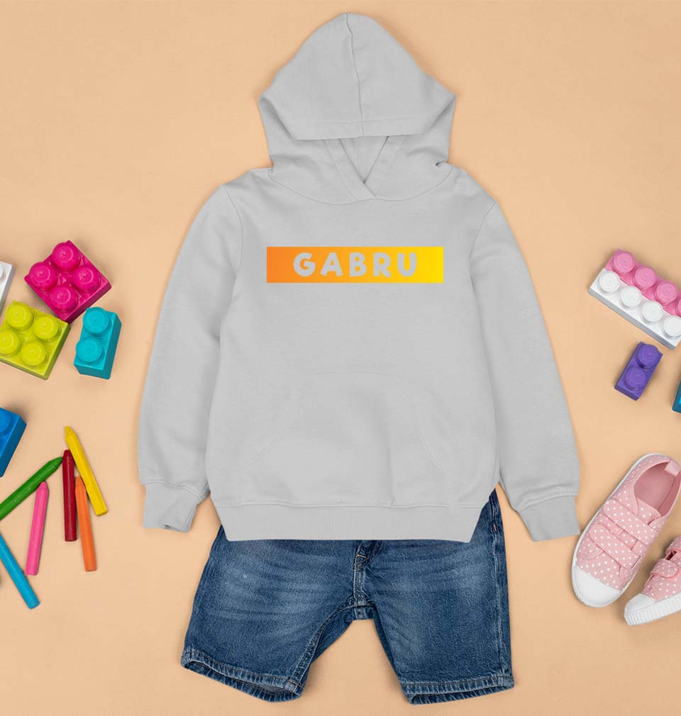 Gabru Kids Hoodie for Boy/Girl-0-1 Year(22 Inches)-Grey-Ektarfa.online